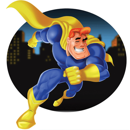 Running superhero